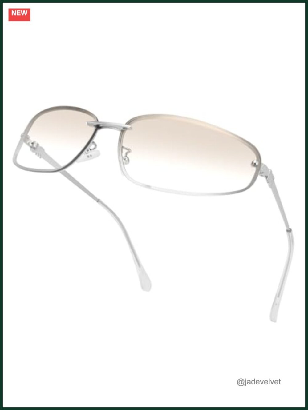 Y2K Retro Wrap Around Sunglasses Metal Frame UV400 Mirrored